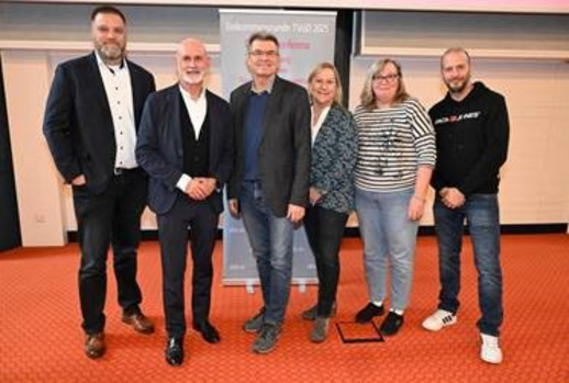 Die Vertreter der vbba mit Volker Geyer und Waldemar Dombrowski  